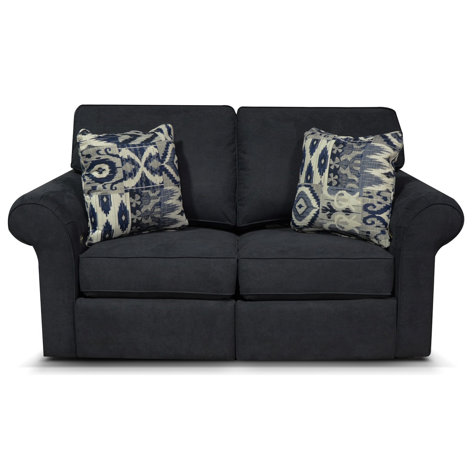 England Huck 2453P Transitional Double Power Reclining Loveseat Goods